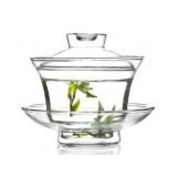 150ml Heat Resistant Borosilicate Glass Teapot with Infuser and with Plate